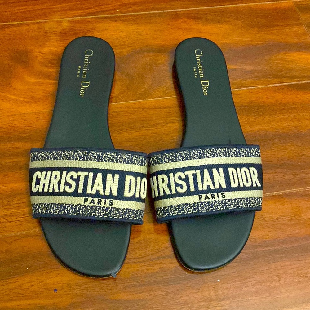 Christian Dior 100 % authentic sandals blue
